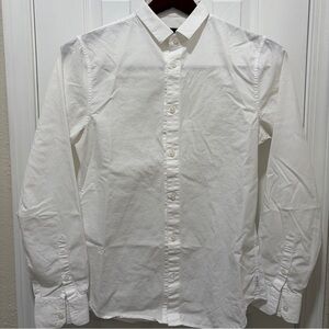 Armani Exchange AX White Casual Button Down Shirt S Slim